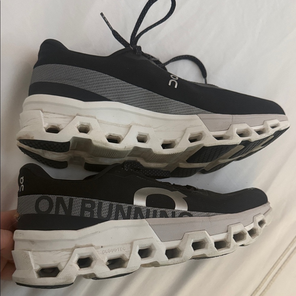 On Running Women’s Black and White Running Shoes